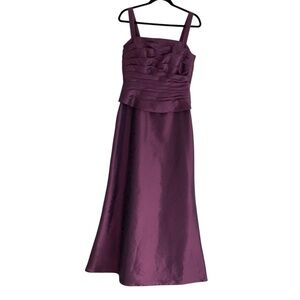 Jade By Jasmine Formal Dress Sz10 Purple Maxi Flare Bridesmaid Evening Gown Prom